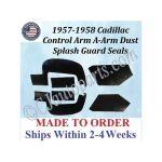 NEW 1956 Cadillac 2 Pc CONTROL ARM A-ARM DUST SPLASH GUARD SEALS CAD-ASL-056