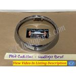 OEM 1962 Cadillac Deville Fleetwood Eldorado HEADLIGHT CHROME BEZEL DOOR TRIM #3512583/#1477656