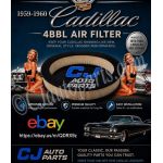 NEW 1959-1960 CADILLAC DEVILLE ELDORADO FLEETWOOD, 1959-1960 Oldsmobile, 1963 1964 Buick Riviera, 1965-1966 Buick Gran Sport Skylark Wildcat Riviera 4 BARRELL (4 BBL) AIR CLEANER FILTER (Replaces Delco # A85C, GM #5645342, WIX42092)