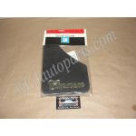 NOS GM CADILLAC CIMARRON SPLASH GUARDS MUD FLAPS - BLACK WITH GOLD SCRIPT