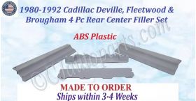 NEW 1980 1981 1982 1983 1984 1985 1986 1987 1988 1989 1990 1991 1992 Cadillac Deville Fleetwood Brougham Rear Center Bumper Filler Set