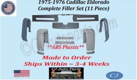 NEW 1975-1976 Cadillac Eldorado 11 Pc Complete Bumper Filler Panel Set