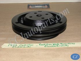 OEM 1973 73 Cadillac Deville Eldorado Calais Fleetwood 472 500 Engine WATER PUMP PULLEY DOUBLE GROOVE #1601101