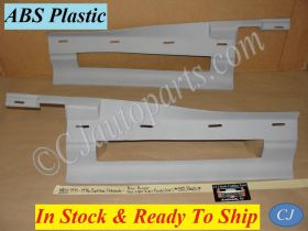 NEW ABS 1975 1976 CADILLAC ELDORADO REAR BUMPER TAIL LIGHT FILLER PANELS 2 PIECE SET