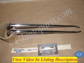 OEM 1965 1966 1967 Cadillac Deville Eldorado Fleetwood Calais TRICO WINDSHIELD WIPER ARMS - LEFT & RIGHT - POLISHED