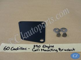 OEM 1957 1958 1959 1960 Cadillac 390 ENGINE IGNITION COIL MOUNTING BRACKET PLATE WITH BOLTS & HARDWARE