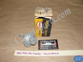 NOS 1959 1960 1961 CADILLAC DEVILLE ELDORADO FLEETWOOD DISTRIBUTOR VACUUM ADVANCE CHAMBER