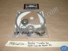 NEW 1958 CADILLAC DEVILLE ELDORADO FLEETWOOD BENDIX TREADLE VAC MASTER CYLINDER REPAIR KIT