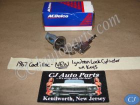 NEW 1966 1967 1969 CADILLAC DEVILLE CALAIS FLEETWOOD ELDORADO IGNITION LOCK CYLINDER WITH KEYS