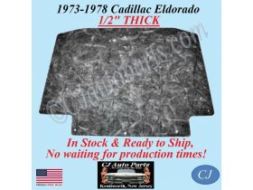 REM 1973 1974 1975 1976 1977 1978 CADILLAC ELDORADO HOOD INSULATION 1/2" THICK - IN STOCK - CADHIN120