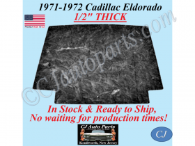 REM 1971-1972 CADILLAC ELDORADO HOOD INSULATION 1/2" THICK - IN STOCK - CADHIN115