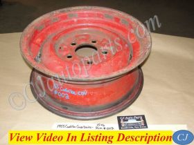 OEM 1948 1949 1950 1951 1952 1953 1954 1955 Cadillac Deville Fleetwood STEEL WHEEL RIM #002 15 X 6 KELSEY HAYS