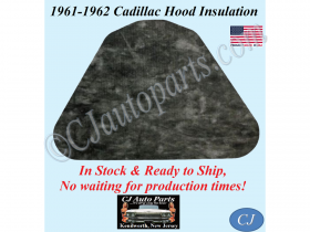 REM 1961-1962 CADILLAC DEVILLE ELDORADO FLEETWOOD HOOD INSULATION PAD 1" THICK - IN STOCK #CADHIN080