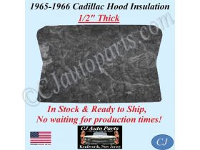 REM 1965-1966 CADILLAC DEVILLE ELDORADO FLEETWOOD CALAIS HOOD INSULATION PAD - 1/2" THICK - IN STOCK - CADHIN090