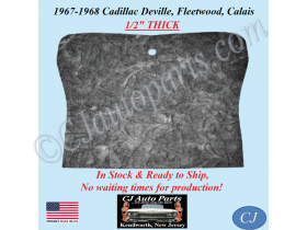 REM 1967-1968 CADILLAC DEVILLE FLEETWOOD CALAIS HOOD INSULATION - 1/2" THICK - #CADHIN095