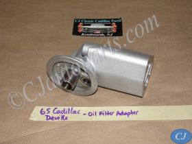 OEM 1965 Cadillac Deville Eldorado Calais Fleetwood 429 Engine FRONT TIMING CHAIN COVER OIL FILTER ADAPTER #6436207