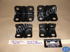 OEM 1965 1966 Cadillac Deville Eldorado Fleetwood HOOD HINGE MOUNTING BRACKETS (LEFT & RIGHT)