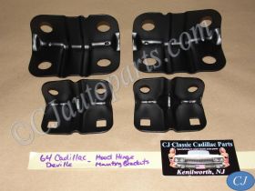 OEM 1961 1962 1963 1964 Cadillac Eldorado Deville Fleetwood HOOD HINGE MOUNTING BRACKETS (LEFT & RIGHT) #1476189, #1479971