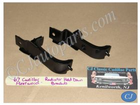 OEM 1965 1966 1967 Cadillac Deville Calais Fleetwood Eldorado UPPER RADIATOR HOLD DOWN MOUNTING BRACKETS CUSHIONS