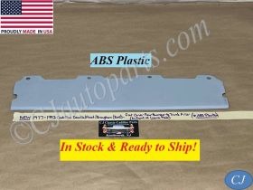 NEW 1977 1978 1979 1980 1981 1982 1983 1984 1985 1986 1987 1988 1989 1990 1991 1992 CADILLAC FLEETWOOD BROUGHAM DEVILLE RWD REAR CENTER BUMPER TO TRUNK FLAT LICENSE PLATE FILLER PANEL - ABS PLASTIC