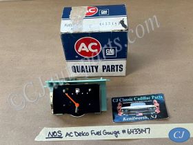 NOS AC Delco GM 1981 1982 1983 1984 1985 1986 1987 1988 1989 Cadillac Deville Fleetwood RWD FUEL GAS GAUGE WITH TELL TALE LIGHT