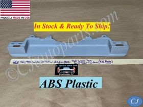 NEW 1980 1981 1982 1983 1984 1985 1986 1987 1988 1989 1990 1991 1992 CADILLAC FLEETWOOD BROUGHAM DEVILLE RWD REAR BUMPER LICENSE PLATE CURVED FILLER POCKET PANEL ABS PLASTIC