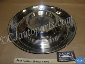 OEM 1954 1955 Cadillac  Deville Eldorado Fleetwood 15" HUB CAP HUBCAP WHEEL COVER WITH CREST EMBLEM #0004