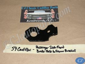 OEM 1959 1960 Cadillac Deville Eldorado Fleetwood RIGHT PASSENGER SIDE FRONT BRAKE HOSE TO FRAME MOUNTING BRACKET