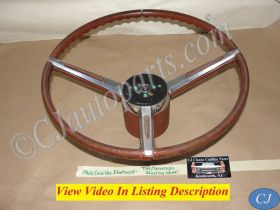 OEM 1965 1966 Cadillac Fleetwood Deville Eldorado Calais TILT TELESCOPIC STEERING WHEEL With HORN BUTTON RING & COLLAR