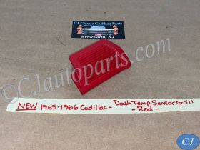 NEW 1965 1966 CADILLAC DEVILLE ELDORADO FLEETWOOD CALAIS DASH IN-CAR TEMP SENSOR GRILL COVER TRIM - RED