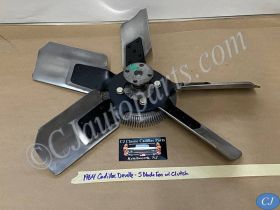 OEM 1963 1964 Cadillac Deville Eldorado Fleetwood 429 Engine 5 BLADE ALUMINUM FAN WITH CLUTCH
