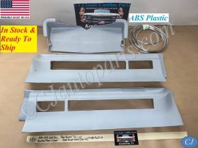 NEW ABS 1974 1975 1976 CADILLAC DEVILLE FLEETWOOD CALAIS REAR BUMPER TAIL LIGHT CENTER FILLER PANELS - 3 PIECE SET