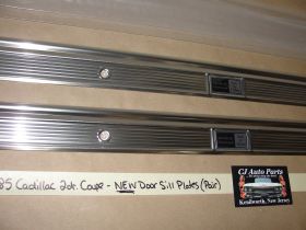 NEW 1977 1978 1979 1980 1981 1982 1983 1984 1985 CADILLAC DEVILLE FLEETWOOD GM 2 DOOR COUPE RWD DOOR SILL PLATES (PAIR) ~ BRAND NEW ~