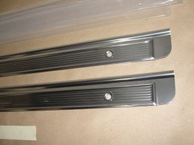 NEW 1977 1978 1979 1980 1981 1982 1983 1984 1985 CADILLAC DEVILLE FLEETWOOD GM 2 DOOR COUPE RWD DOOR SILL PLATES (PAIR) ~ BRAND NEW ~