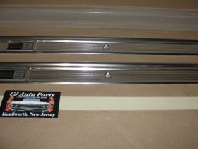 NEW 1977 1978 1979 1980 1981 1982 1983 1984 1985 CADILLAC DEVILLE FLEETWOOD GM 2 DOOR COUPE RWD DOOR SILL PLATES (PAIR) ~ BRAND NEW ~