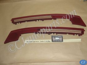 OEM 1974 1975 1976 Cadillac Deville Calais Fleetwood 1974 1975 1976 1977 1978 Eldorado DASH DEFROSTER SPEAKER GRILL VENT TRIM *DARK RED* #1602401/1602402