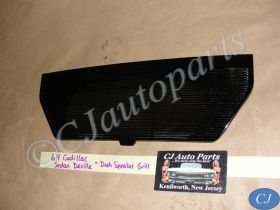 OEM 1963 1964 Cadillac Deville Eldorado Fleetwood DASH SPEAKER GRILL COVER TRIM BLACK #1479040