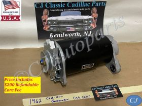 REBUILT 1962 Cadillac Deville Eldorado Fleetwood 45 AMP GENERATOR STARTER (A/C CARS)