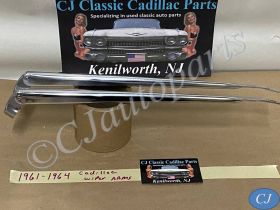 OEM 1961 1962 1963 1964 Cadillac Deville Eldorado Fleetwood TRICO WINDSHIELD WIPER ARMS - LEFT & RIGHT - POLISHED #1472098/#1472099