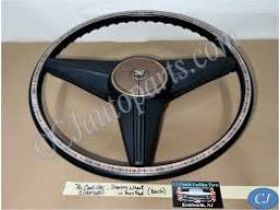 OEM 1974 1975 1976 Cadillac Eldorado Deville Fleetwood Calais Steering Wheel w/ Horn Pad & Woodgrain Inlay Trim