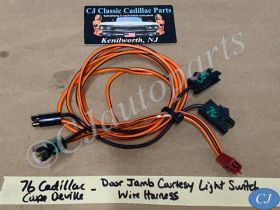 OEM 1976 Cadillac Deville Eldorado Fleetwood Calsis LEFT & RIGHT FRONT DOOR JAMB SWITCH WIRE HARNESS CONNECTOR