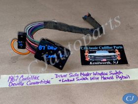OEM 1963 1964 1965 1966 1967 Cadillac Deville Calais LEFT MASTER WINDOW SWITCH & LOCKOUT WIRE HARNESS PIGTAIL