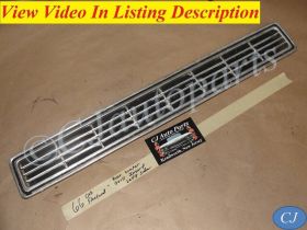 OEM 1966 Cadillac Deville Eldorado Calais Fleetwood LEFT REAR BUMPER GRILL FINNED INSERT FILLER PANEL TRIM #3513771/#3513773