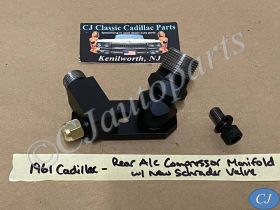 OEM 1961 Cadillac Deville Eldorado Fleetwood REAR A/C COMPRESSOR MANIFOLD VALVE HOSE CONNECTOR #5914679