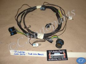 OEM 1971 1972 Cadillac Deville Eldorado Fleetwood TRUNK TAIL LIGHT GAS TANK WIRE HARNESS CONNECTORS