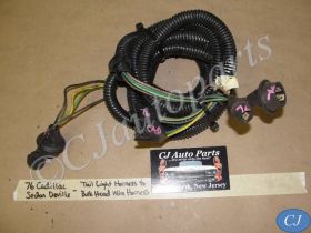 OEM 1974 1975 1976 Cadillac Deville Fleetwood Calais TRUNK TAIL LIGHT WIRE HARNESS CONNECTORS PLUGS