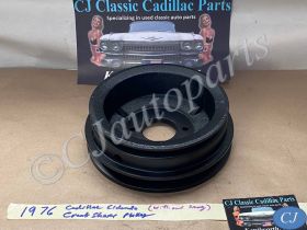 OEM 1975 1976 Cadillac Deville Eldorado Fleetwood CRANKSHAFT PULLEY HARMONIC BALANCER 2 GROOVE WITHOUT SMOG #3516303/1605706