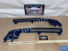 OEM 1971 1972 1973 Cadillac Deville Calais Fleetwood Eldorado DASH DEFROSTER SPEAKER GRILL VENT TRIM *DARK BLUE* #1600717 (Right)/ #1600702 (Left)