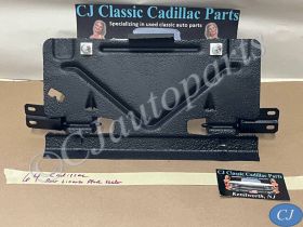 OEM 1963 1964 Cadillac Deville Eldorado Fleetwood REAR BUMPER LICENSE PLATE HOLDER FUEL FILLER DOOR #1480045
