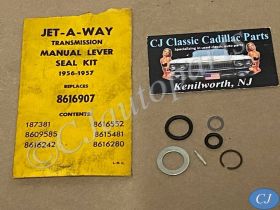 NEW 1956 1957 1958 1959 1960 1961 1962 1963 1964 CADILLAC DEVILLE ELDORADO FLEETWOOD JETAWAY HYDRAMATIC TRANSMISSION LEVER SELECTOR SHAFT SEAL KIT #8616907